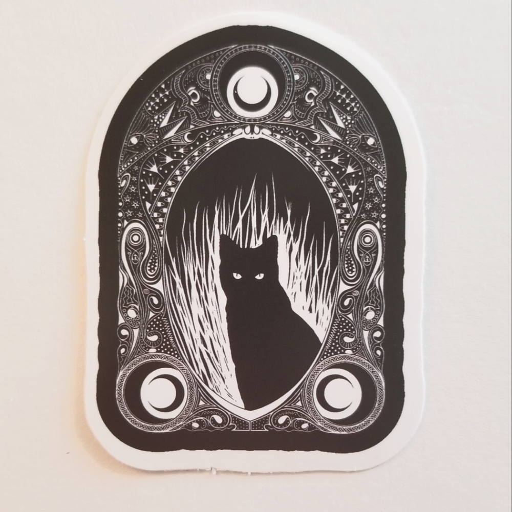 10/$10 Black Cat Sticker